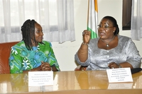 Passation des charges au Ministère de la Solidarité, de la Famille, de la Femme et de l`Enfant: Raymonde Goudou Coffie passe le témoin à Anne Désirée Oulotto